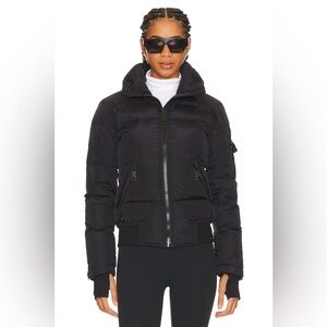 SAM. new york freestyle bomber in matte black puffer jacket coat modern medium